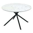 thumbnail image 4 of ZUO Amiens MDF Laminate Top with Marble Print Dining Table in White, 4 of 5