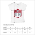 thumbnail image 7 of Ohio Shield Women's V-Neck T-shirt Football Fan Game Day Tailgate Midwest Underdog, 7 of 7