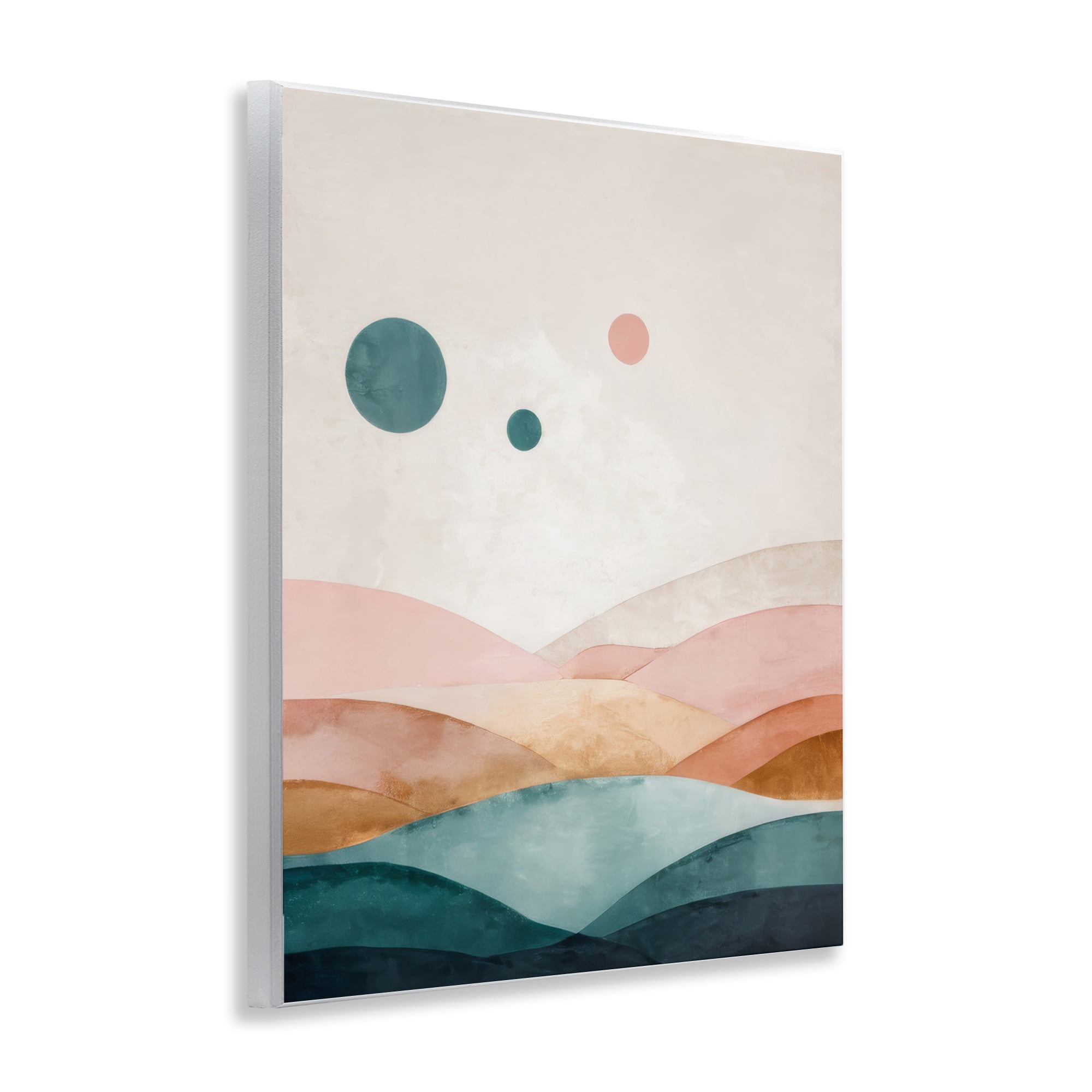 Stupell Industries Spheres Above Desert Landscape Painting Unframed Art Print Wall Art, 11 x 14