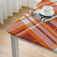 thumbnail image 4 of nygtbtfer Orange Red Table Cloth Thanksgiving Round Tablecloth Fall Tablecloth for Parties Dining Table Living Room Kitchen Decor, 4 of 7