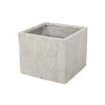 thumbnail image 4 of NOBOLEA Lightweight Concrete Square Planter Pot, 21.5 Inch Outdoor Indoor Decorative Planter for Patio and Garden, 4 of 9