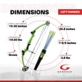 thumbnail image 2 of Open Box Genesis Original Archery Compound Bow, Left Handed, Green, 2 of 9