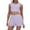 Light Purple, variant on WOYY Girls Athletic Outfits Summer Solid Cropped Tank Top Skort Set, Sizes L