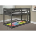 Woodcrest Low Platform Twin Over Twin Bunk Bed