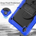 thumbnail image 3 of For Samsung Galaxy Tab A7 Lite Case 8.7 inch, 360 Rotating Shockproof Cover with Stand, Screen Protector, Shoulder Strap (2021, SM-T220/T225/T227), Blue, 3 of 7
