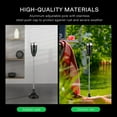 thumbnail image 3 of VIVOSUN Floor Standing Ash Tray, Outdoor Ashtray with Stainless Steel Lid, Adjustable Height from 21.5" to 35" for Home, Patio, Black, 3 of 7