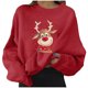 thumbnail image 1 of Sudaderas cortas estampadas de manga larga informales para mujer a la moda navideña Pompotops gfhjh8449, 1 of 1