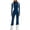 #03Dark Blue, variant on Womens Snow Suit Warm Winter Waterproof Insulated Snowsuit One Piece Ski Jumpsuit Front Zip Pockets Fashion Overall Black S