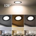 thumbnail image 4 of Lot de 5 Spots Encastrés à LED 7W - 700LM 3000K IP44 - Noir, 4 of 5