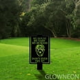 thumbnail image 2 of Glowneon Great Dane Warning Dog Metal Yard Stake, Guardian Metal Sign, 2 of 5