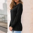 thumbnail image 6 of Otntypg Athletic Sweatshirts for Women Lightweight Casual Fall Long Sleeve Basic Crewneck Pullover Tops Loose Fit Comfy Workout Tunic Tees Shirt Black XL, 6 of 9