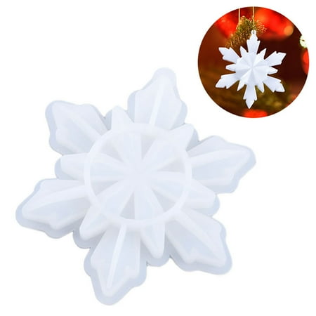 

Christmas DIY Silicone Mold Resuable Snowflake Pendant