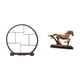 thumbnail image 5 of Expositor de artesanías,Expositor de madera para objetos de colección artísticos,Figura de caballo,Escultura de figura de caballo en miniatura coleccionable,Estatua de animal de adorno de, 5 of 8