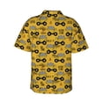 thumbnail image 3 of Goofa Modern Truck Hawaiian Shirt for Men, Unisex Summer Beach Casual Short Sleeve Button Down Shirts,Aloha Tropical Floral print shirt-, 3 of 9