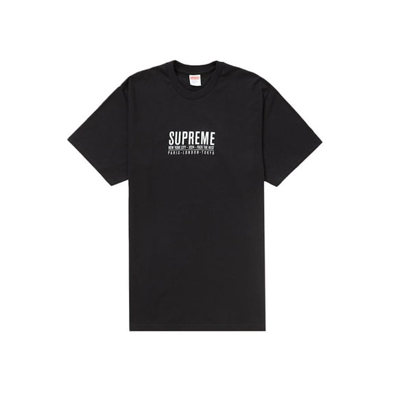 Supreme Men's Paris Tee Black, from StockX