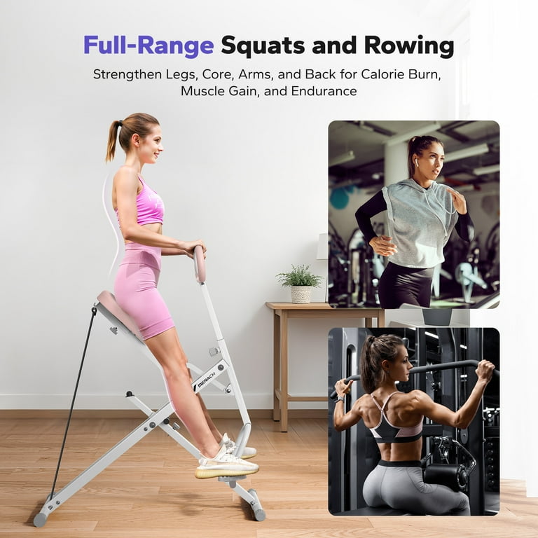 MERACH エクササイズマシン MERACH Squat Rider Machine, Foldable Squat Assist Trainer, 3