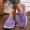 Purple, variant on YOUYEDIAN Sneakers for Women Fashion Knit Mesh Breathable Casual Slip On Sport Soft Sneakers Versatile Flat Round Toe Walking Shoes
