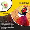 thumbnail image 3 of Methold Casco para mascotas, loros, sombreros, disfraces ajustables, accesorios, Protector, cascos para aves de corral, pollo, pájaro, pato Juguetes para pájaros corazón verde Methold PT003691-06, 3 of 6