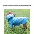 thumbnail image 5 of Outdoor Puppy Pet Rain Coat with Hood Waterproof Jackets PU Reflective Snowproof Raincoat for Dogs Cats Apparel Clothes Yellow, 5 of 9