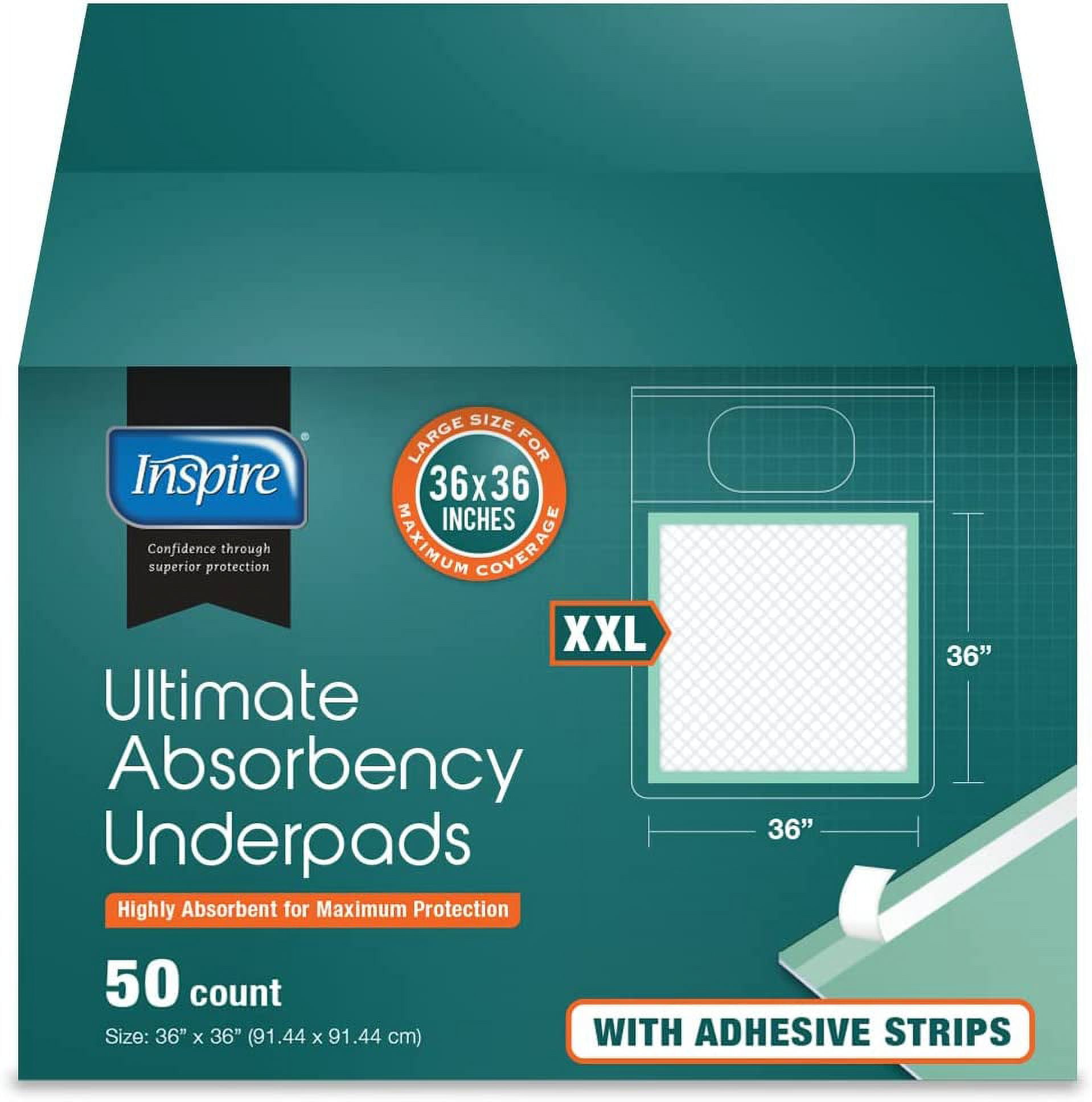 Visland Disposable Underpads (10-Count) Incontinence Pads, Bed Covers,  Puppy Training, Thick, Super Absorbent Protection for Kids, Adults, Elderly