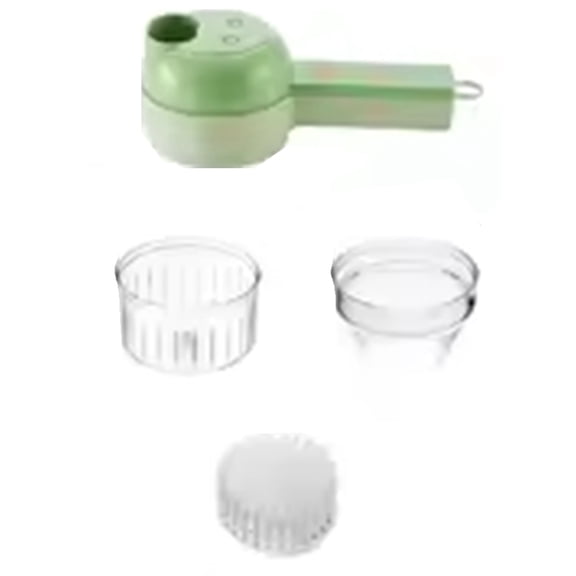 4In1 Electric Vegetable Cutter Set Handheld Wireless Electric Garlic Masher Food Chopper Meat Grinder Machine Food Peel