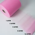 thumbnail image 2 of Craft And Party- Pink 6" x 400 yards Tulle Roll Fabric Spool - Tutu Wedding Gift Craft Bow Decoration, 2 of 5