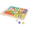 thumbnail image 3 of Juego de mesa con clavijas de madera aprendizaje concentración entrenamiento tablero de madera juego de cuentas a juego para la escuela para niños ANGGREK Otros, 3 of 8