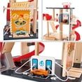 thumbnail image 4 of Hape Gearhead Stunt Garage Wooden High-Rise Car Parking Lot Kid's Playset, 4 of 8