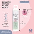 thumbnail image 3 of Miyuki Delica Seed Beads – Size 11/0 (1.6 mm), DB1483, Transparent Mint Luster, 7.2 g, Approx. 1440 Beads, 3 of 7