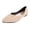 Beige, variant on Dressy Loafers for Women Elegant Suede Pointed Closed Toe Ballet Flat 2026 Fashion Casual Business Office Formal Bride Wedding Shoes Spring Summer Fall Beige Size 8