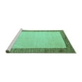 thumbnail image 2 of Ahgly Company Machine Washable Indoor Rectangle Solid Turquoise Blue Modern Area Rugs, 4' x 6', 2 of 4