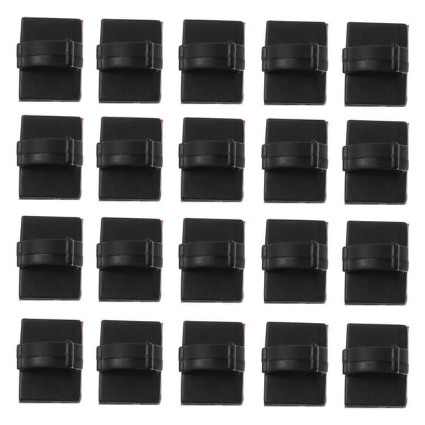 100 piezas Clips de cable Cintas adhesivas fuertes Organizador de soporte de cables Gestión de cables