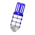 thumbnail image 4 of Hebilla de liberación rápida para cinturón portaherramientas, 53 mm de ancho, ligera y multiusos, ideal para carpinteros. Azul, 4 of 9