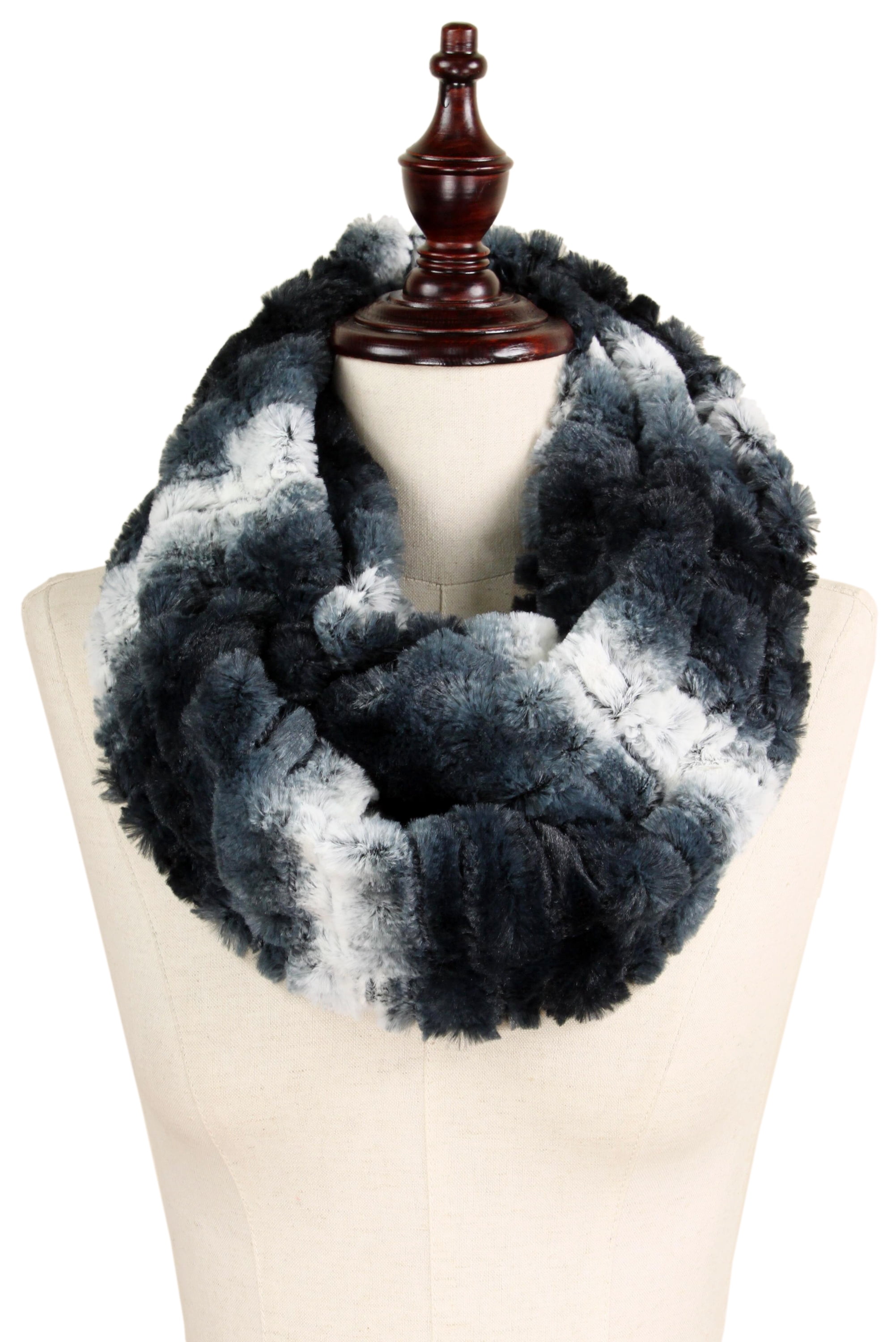 black fur neck warmer