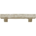 thumbnail image 2 of Ekena Millwork 4"H x 4"D x 72"W Pecky Cypress Faux Wood Fireplace Mantel Kit w/ Ashford Corbels, White Washed, 2 of 10