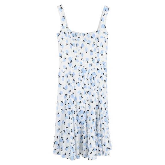 Pre-Owned Emilia Wickstead Dena Midi Dress in Floral Print Cotton