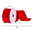 thumbnail image 3 of Vickerman 2.5" x 10 Yards Red Velvet Ribbon, 3 of 3