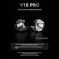 thumbnail image 2 of V10 PRO Auriculares Intrauditivos con Sonido de Alta Fidelidad Dinámico Dual, Color Plateado, 3,5 Sin Micrófono, 2 of 10