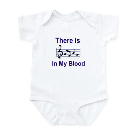 

CafePress - There Is Music In My Blood Body Suit - Baby Light Bodysuit Size Newborn - 24 Months