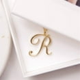 thumbnail image 1 of Petit Collier Alphabet Cursif 26 Lettres A-Z Logo Tag Symbole Pendentif Chaîne Clavicule, 1 of 5
