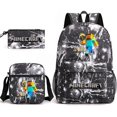 thumbnail image 1 of New style cartoon Stitch schoolbag three-piece elementary and middle school students backpack, 1 of 1