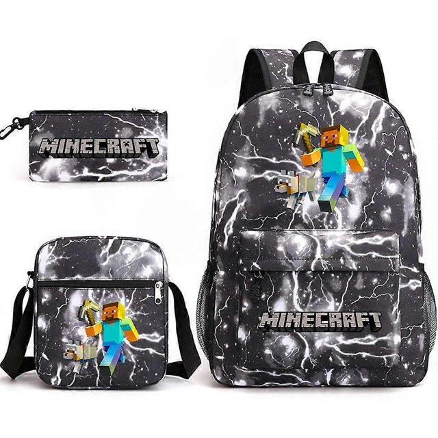 New style cartoon Stitch schoolbag three-piece elementary and middle school students backpack