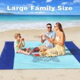 thumbnail image 4 of Estera picnic al aire libre playa 200x210 cm impermeable a prueba para 1-6 adultos, 4 of 9
