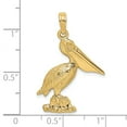 thumbnail image 3 of 14K Standing Pelican Charm, 3 of 4