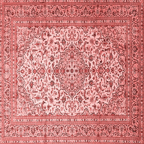 Ahgly Company Indoor Square Persian Red Traditional Area Rugs, 6' Square
