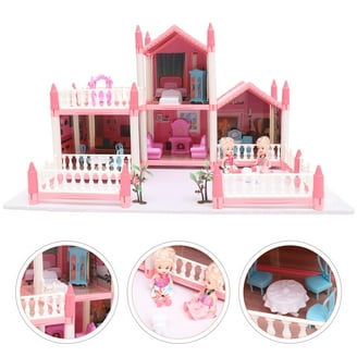 house on the hill セット Lil Woodzeez Honeysuckle Hillside Cottage Toy House with 127pc