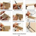 thumbnail image 4 of Herramienta de cuero manual para bricolaje, punzón de costura automático, grapa de fábrica de cuero, 4 of 4