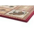 2x3 Novelty Brown Small Area Rug, Throw Mat for Indoor Entry Ideal