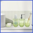 thumbnail image 4 of Vocoste 1 Set Durable Bathroom Accessories Set for Bathroom Vanities Transparent Green, 4 of 5
