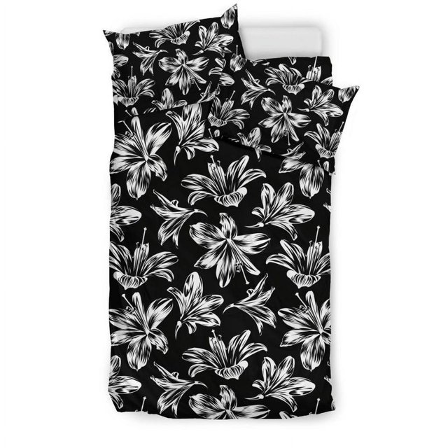 Juego de cama Al04 con estampado de amarilis